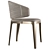 Sculptural Elegance Dining Chair 3D model small image 2