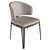 Sculptural Elegance Dining Chair 3D model small image 8