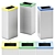  Sleek Metal Waste Paper Bin 3D model small image 1