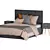 Vega Bed and Iveyn Nightstand 3D model small image 2