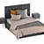 Vega Bed and Iveyn Nightstand 3D model small image 4