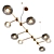 Modern Sleek Circuit Design Table 3D model small image 1