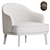 Elegant Aurea Armchair Collection 3D model small image 5