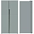 DEXP SBS510M Fridge: Metal-Plastik Texture 3D model small image 3