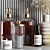 Modern Bathroom Accessories Set for VRay 3D model small image 3