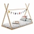 Native Teepee Children's Bed 3D model small image 1