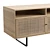 Bohemian Mango Wood Media Credenza 3D model small image 5