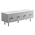 Glamorous Lacquered Media Console 3D model small image 1