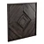 Golden Teak Wood Wall Art 3D model small image 5