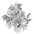 Floral Bouquet 3D Models Set 3D model small image 5