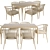 Modern Bebitalia Chair Table Set 3D model small image 1