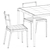 Minimalist Furniture Set by Timeandstyle 3D model small image 5