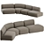 Wendelbo Panorama Curved Sofa 01 3D model small image 1