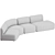 Wendelbo Panorama Curved Sofa 01 3D model small image 3