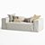 Modern Blok Kave 2-Seater Sofa 3D model small image 3