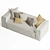 Modern Blok Kave 2-Seater Sofa 3D model small image 4