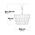 Glace Glass Hanging Chandelier 3D model small image 5