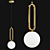 Lussole Cleburne Hanging Light Fixture 3D model small image 2