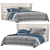 Elegant Atol Sophie Bed 3D model small image 1