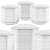 Elegant Atay Pouf by Verges 3D model small image 3
