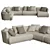 Modern Modular Molteni&C Cleo Sofa 3D model small image 1