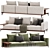Modern Poliform Brera Sofa Set 3D model small image 2