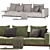Modern Poliform Brera Sofa Set 3D model small image 3