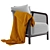 Tosca 2015 Armchair in Millimetres 3D model small image 2