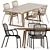Recreate Outdoor Dining Set 3D model small image 1