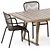 Recreate Outdoor Dining Set 3D model small image 2