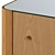 Natural Oak and Rattan 3-Drawer Chest 3D model small image 3