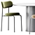 Modern Dining Set: Loop Chair & Dial Table 3D model small image 3