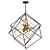 Imperium 9-Light Chandelier Black-Gold 3D model small image 1