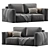 Abi Happy Grafit Loft Sofa 3D model small image 3