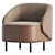 Modern 2017 Fabric Armchair Design 3D model small image 5