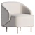 Modern 2017 Fabric Armchair Design 3D model small image 7