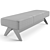 Elegant Dionis Bench by Eichholtz 3D model small image 6