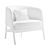 Elegant Collar Armchair for Subdivision 3D model small image 3