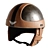 Vintage Moto Helmet Collection Set 3D model small image 3