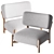 Contemporary FO Armchair ideal for home 3D model small image 1