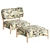 Contemporary FO Armchair ideal for home 3D model small image 2