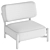 Contemporary FO Armchair ideal for home 3D model small image 7