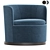 Modern Design Flexform ADELE Armchair 3D model small image 1