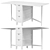 Compact IKEA NORDEN Folding Desk 3D model small image 3