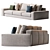Sleek Hudson Sofa 2013 Edition 3D model small image 2