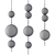  Geometrical Globes Pendant Light 3D model small image 2