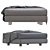 Modern Low Lend Pouf Design 3D model small image 4