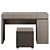 Modern Vanity Table Set OLIVIERI 3D model small image 3