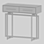 Customizable Console Table Samantha 3D model small image 3