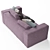 Modern Violet 2 Seater Sofa 3D model small image 5